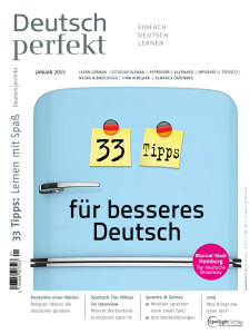 Deutsch Perfekt 33 Tipps Fur Besseres Deutsch