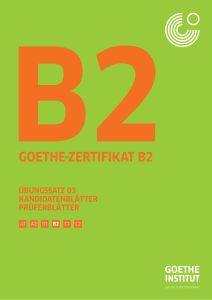 Goethe Zertifikat B2 Ubungssatz 03
